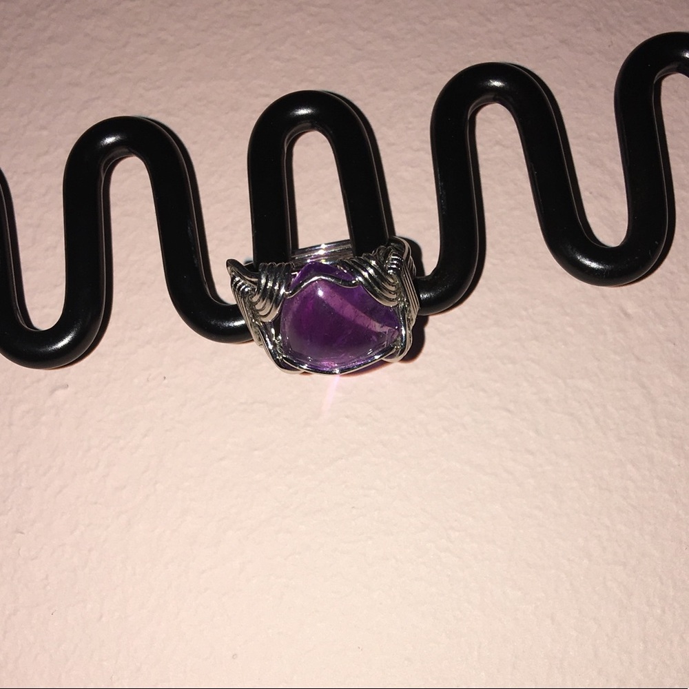 Purple stone ring